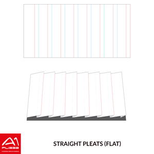 Flat pleats